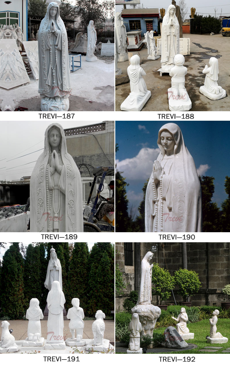 Catholic garden statues of fatima different designs