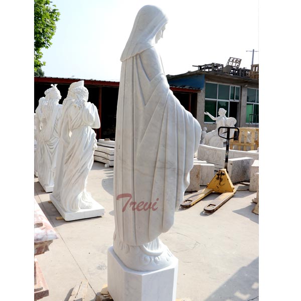 Catholic outdoor sculptures of life size madonna mary statue for sale