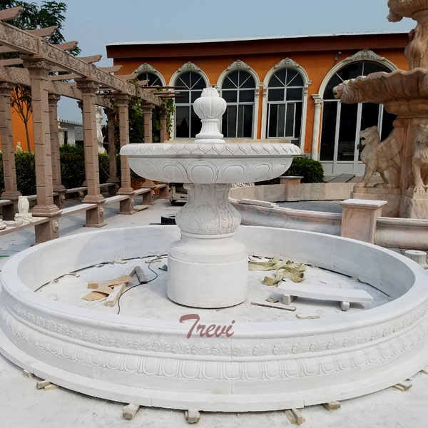 Best marble natural stone decorative 2 tier water fountain designs home depot sale