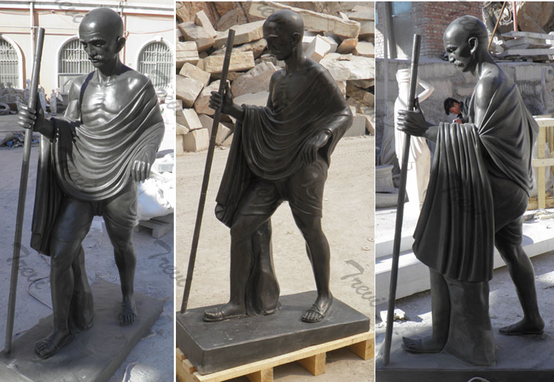 Custom india superhero stone statues of gandhi online sale