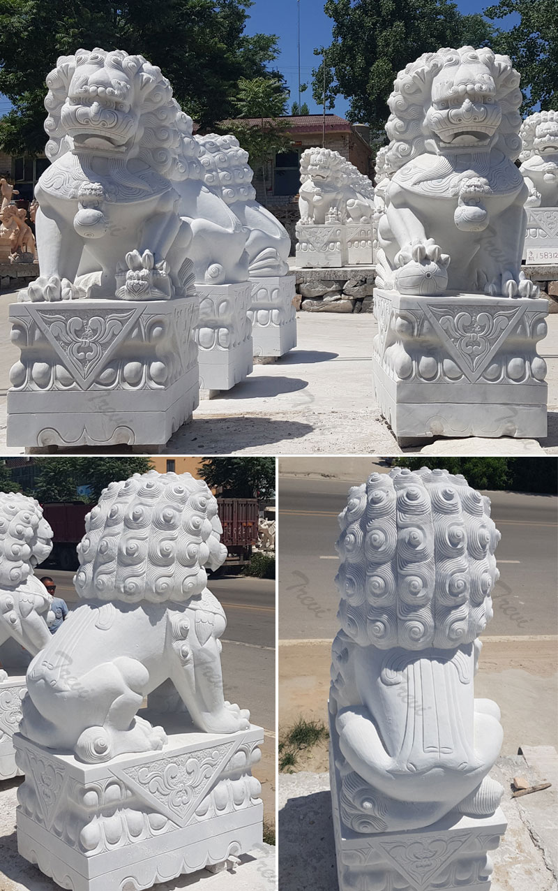 Forbidden city guardian lion feng shui foo dogs placement for home decor