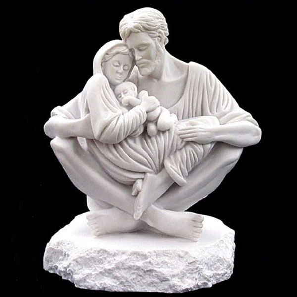 Holy family marble statue a quiet moment replica for sale