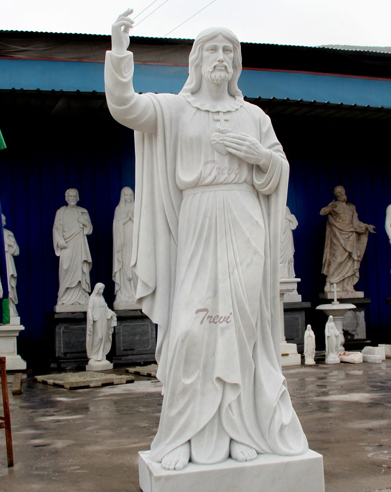 Life size sacred heart of jesus christ statues factory directly supply