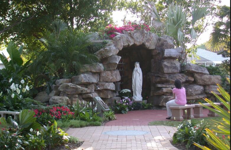 Our lady of Lourdes blessed mother catholic garden statues for sale