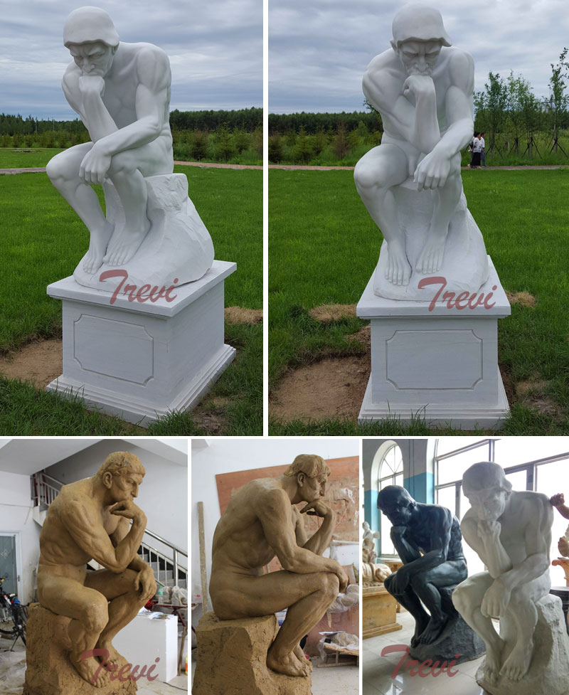 The thinker garden statue rodin replica designs for sale