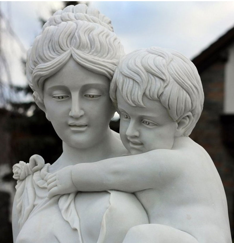 Beautiful life size mother and child garden statue outdoor lawn ornament