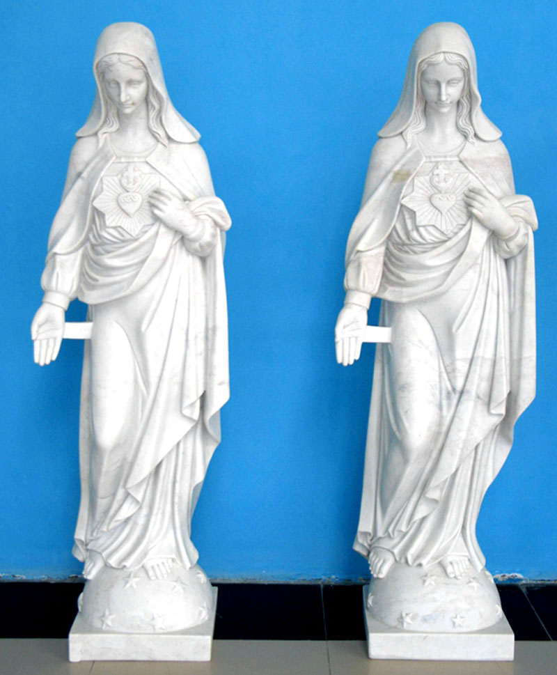 Our lady immaculate heart of mary outdoor garden statues for sale