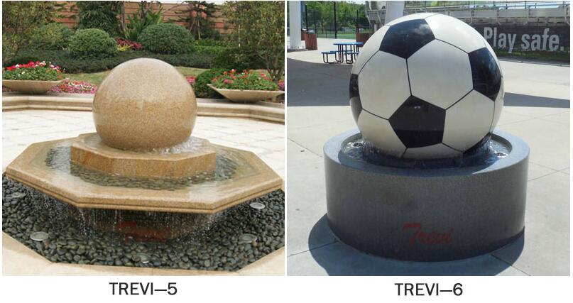 Outdoor granite stone sphere water features fountains for the garden design