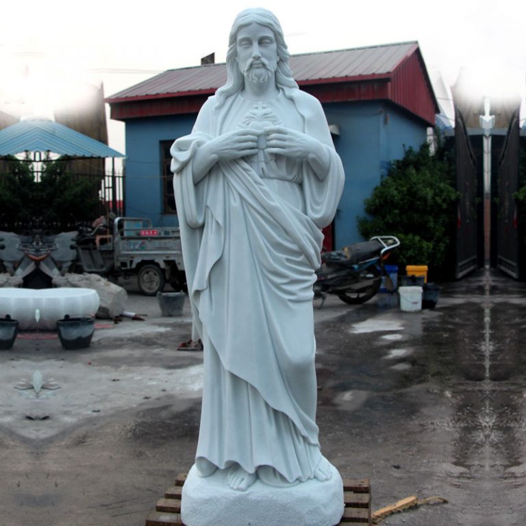 Sacred heart of jesus catholic marble statues for religious garden