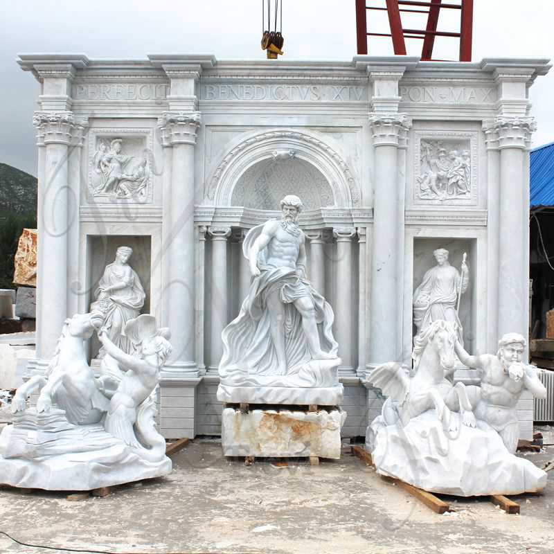 large outdoor water wall fountain