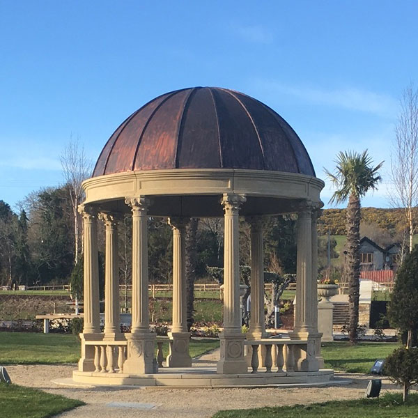 Buy round antique stone garden gazebos outdoor