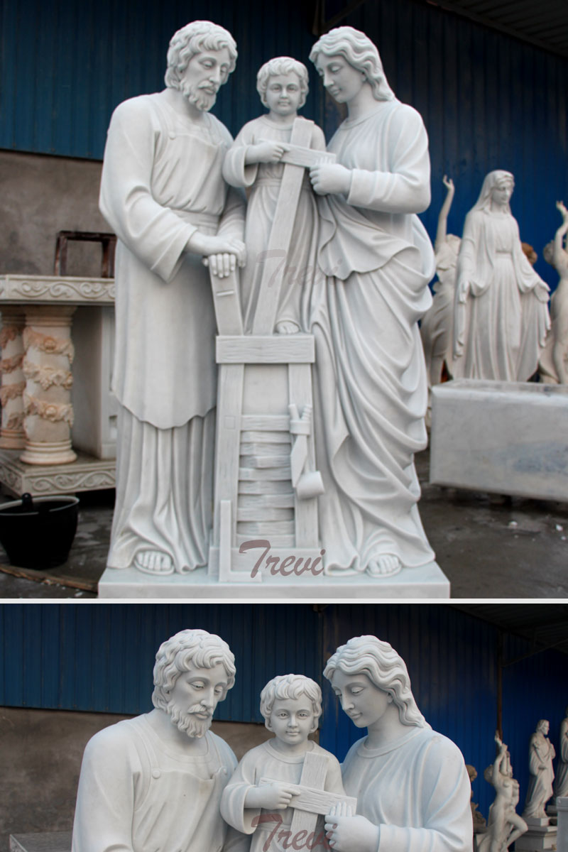 Catholic Holy family garden marble statues and decor online sale TCH35