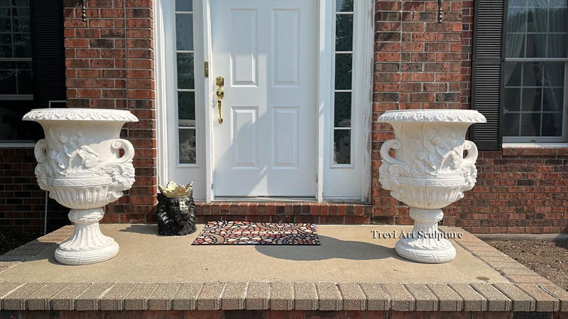 large white marble planter feedback