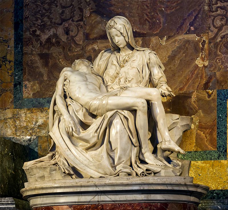 Pietà-by-Michelangelo-Statue