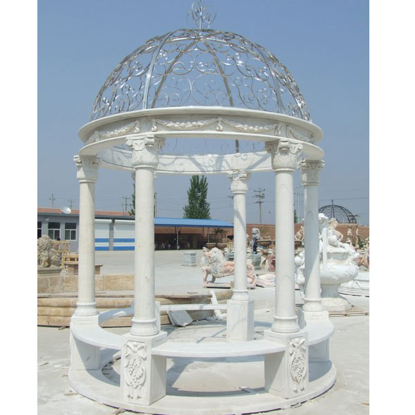 Round pavilion for backyard ornament outdoor decor