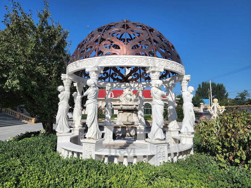 white marble gazebo