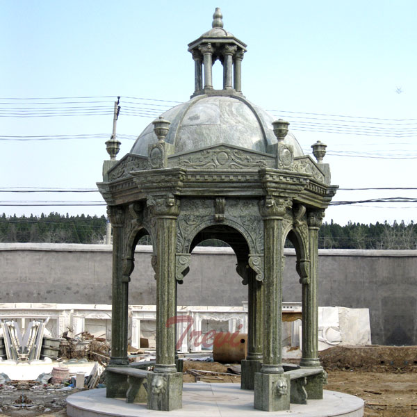 Antique Italian marble decorative gazebo for outdoor ornaments costs