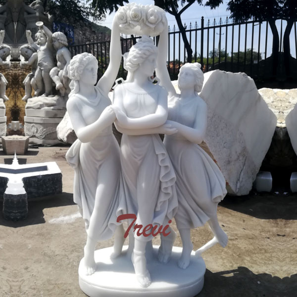 The three grace marble garden sculpture louvre for sale