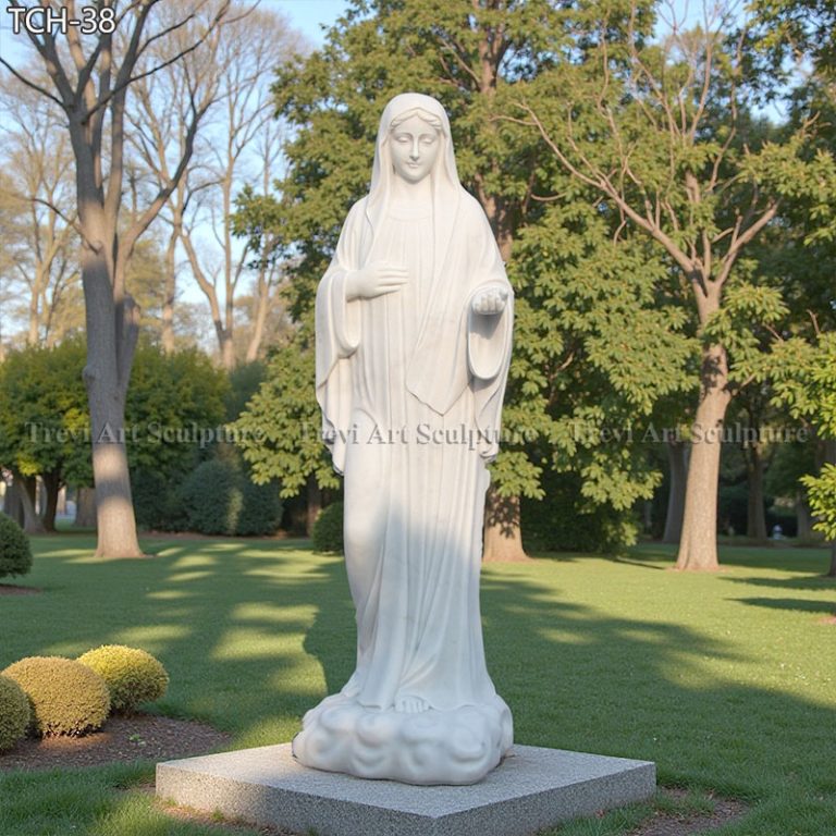 5 feet marble our lady of medjugorje statue for sale