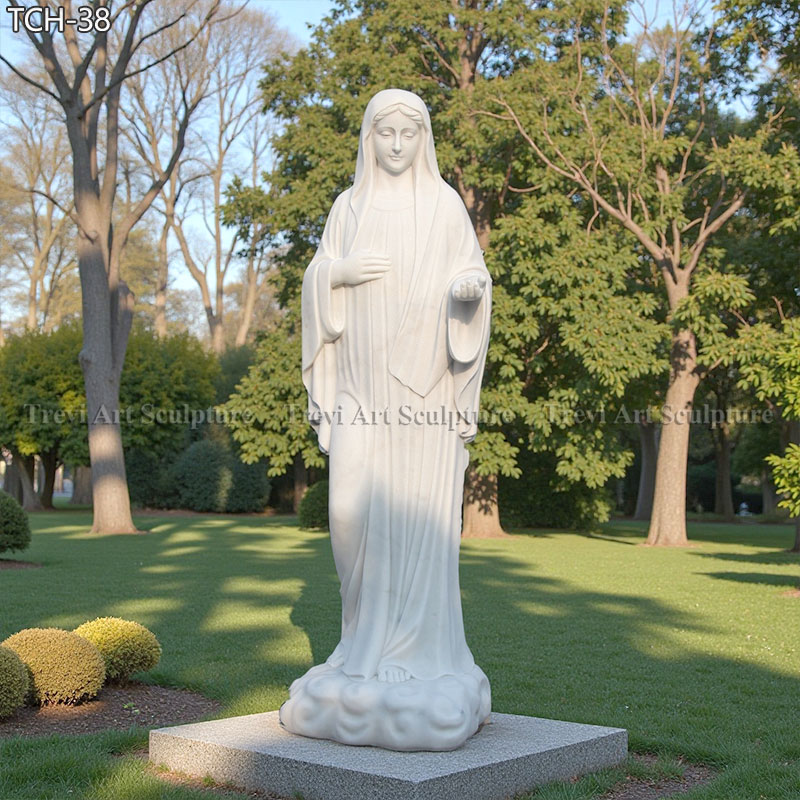 5 feet marble our lady of medjugorje statue for sale