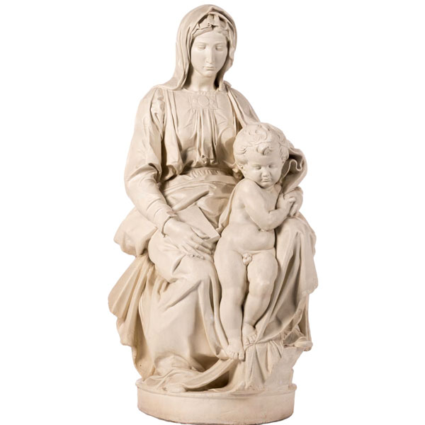 How much do u know about such posture sculpture of Madonna and child statue