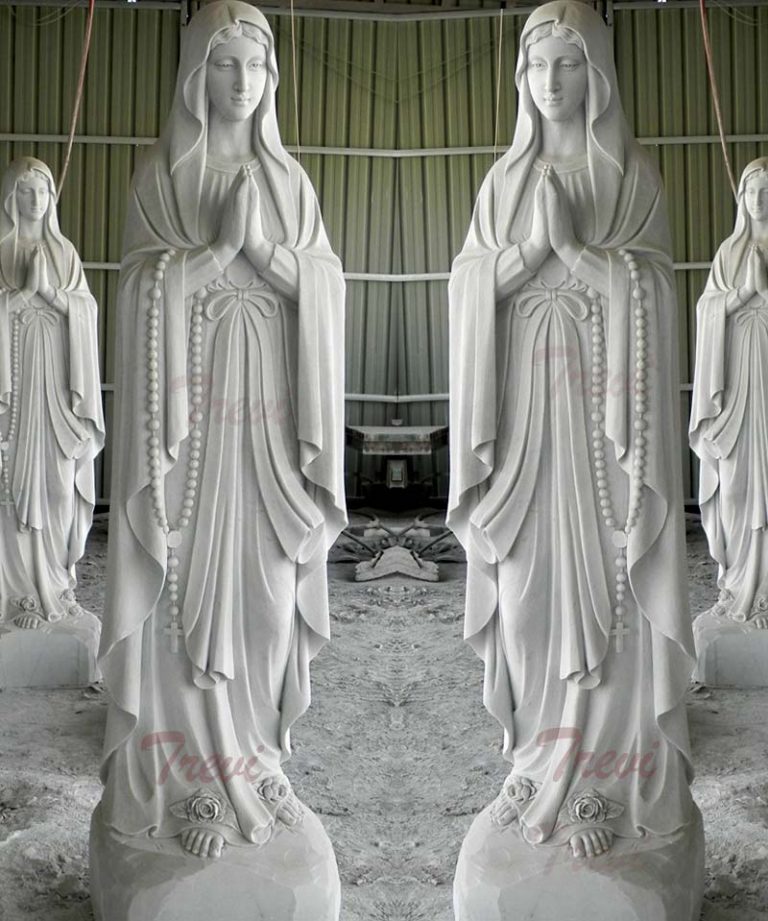 Our lady of Lourdes blessed mother catholic garden statues for sale TCH
