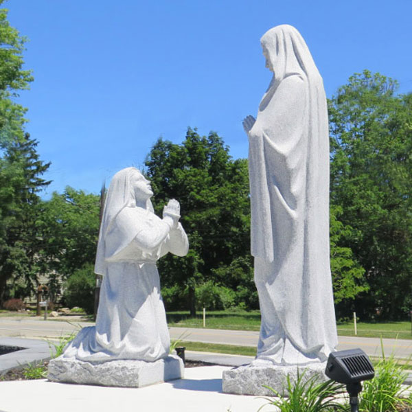 Our lady of Lourdes show  miracle vision to st bernadette at grotto France