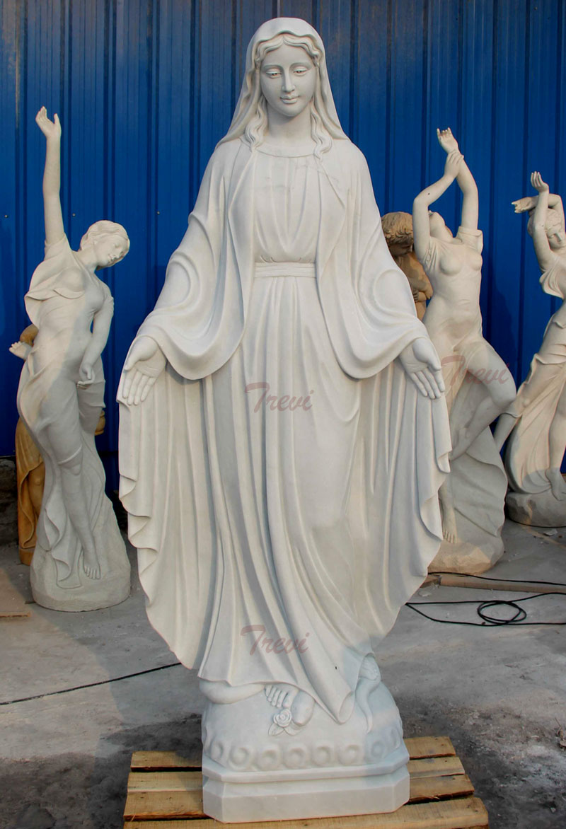 Outdoor life size mother mary garden statues for catholic church