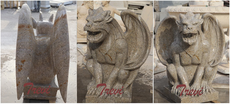 Outdoor stone garden decor gargoyles statues for sale