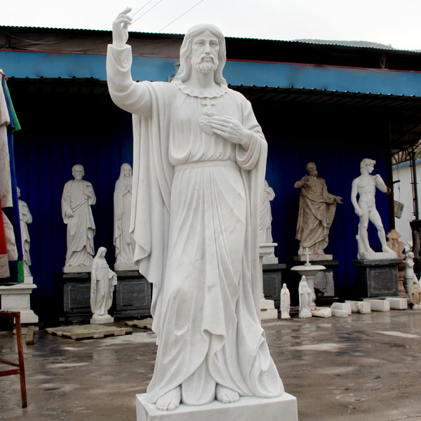 Life size sacred heart of jesus christ sculpture factory directly supply