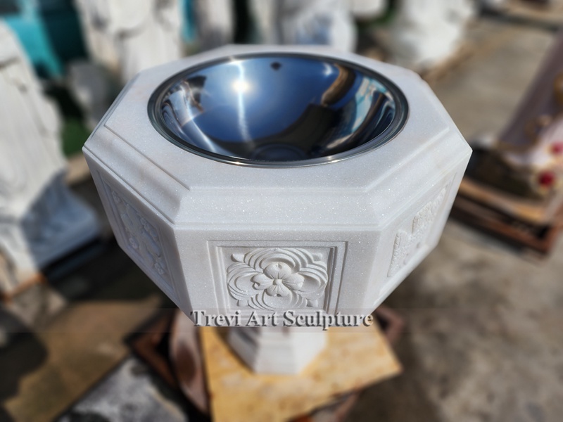 marble baptismal font