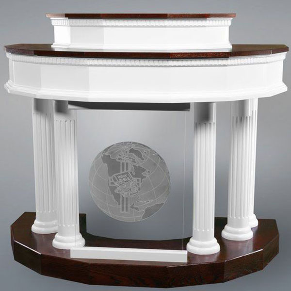 Modern church lecterns and pulpits
