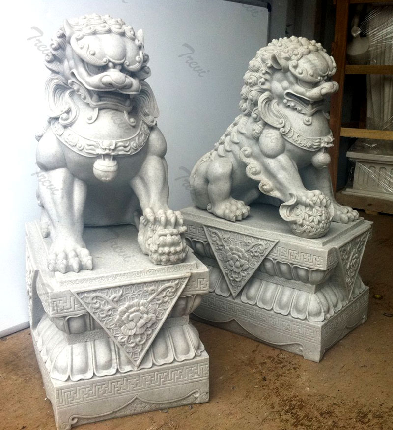 Outdoor decor guaridan fu dogs pairs in front of porch sale