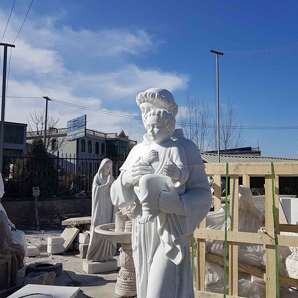Saint Anthony catholic saint garden marble statue for church outdoor designs