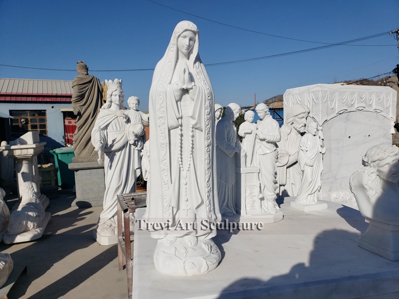 marble our lady of fatima saint garden statues for sale