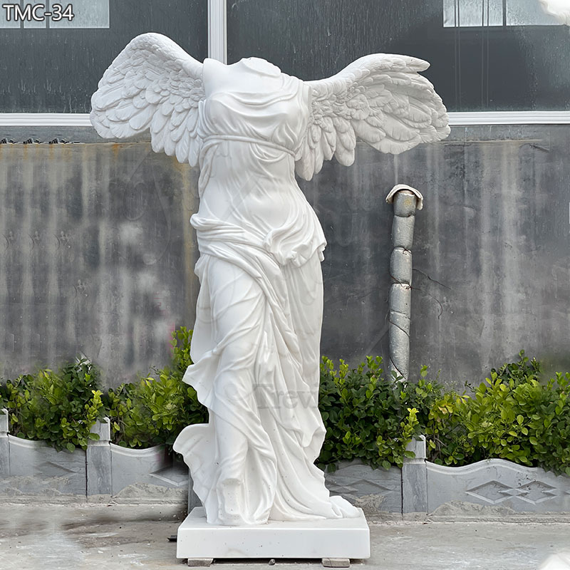 Marble Winged Victory of Samothrace statue