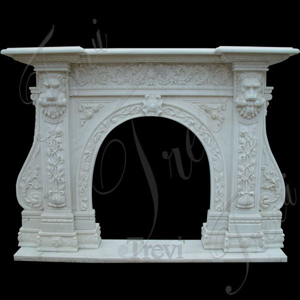 Custom decorating marble stone fireplace mantels and surrounds near me