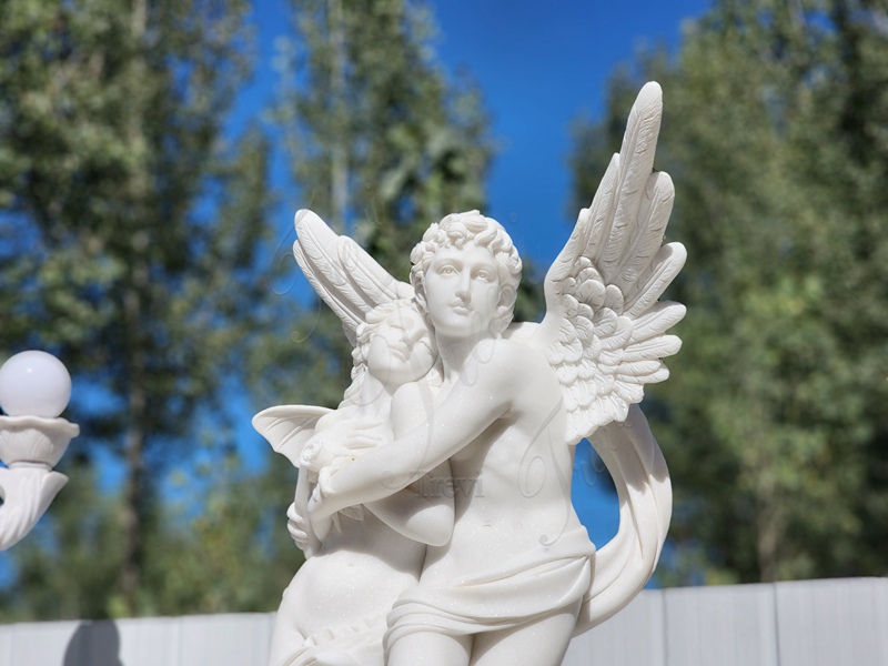 Psyche White Marble Garden Statue Louvre Replica for Sale