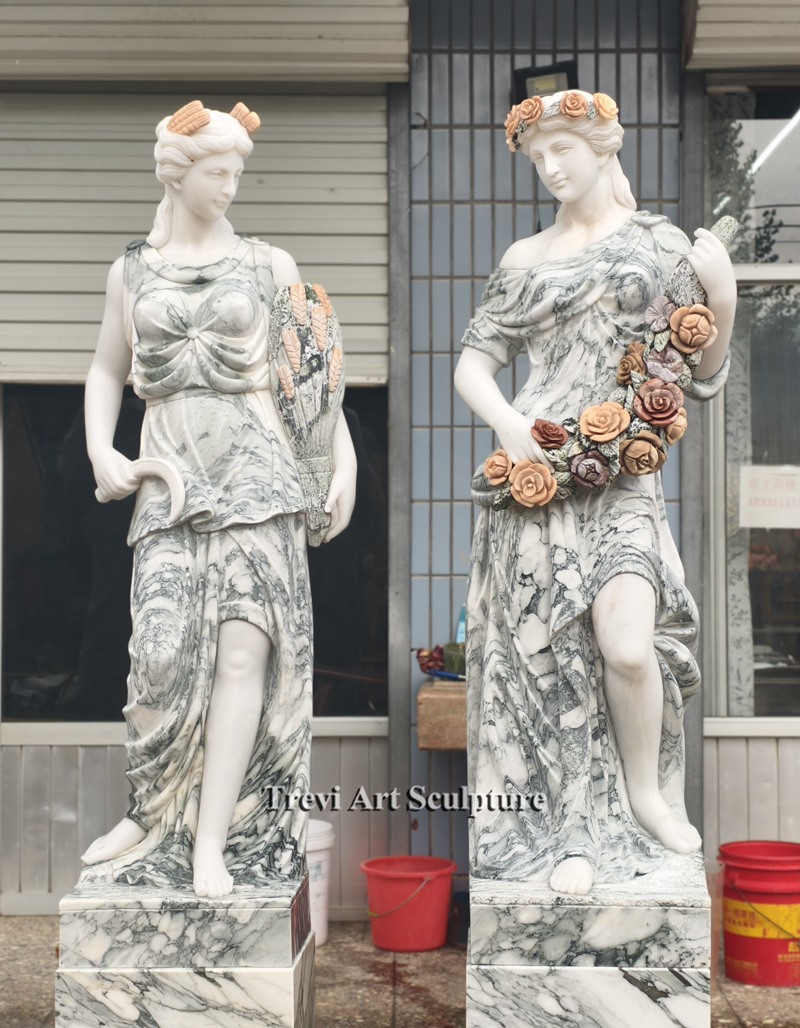 6.5 feet garden statues four season goddess
