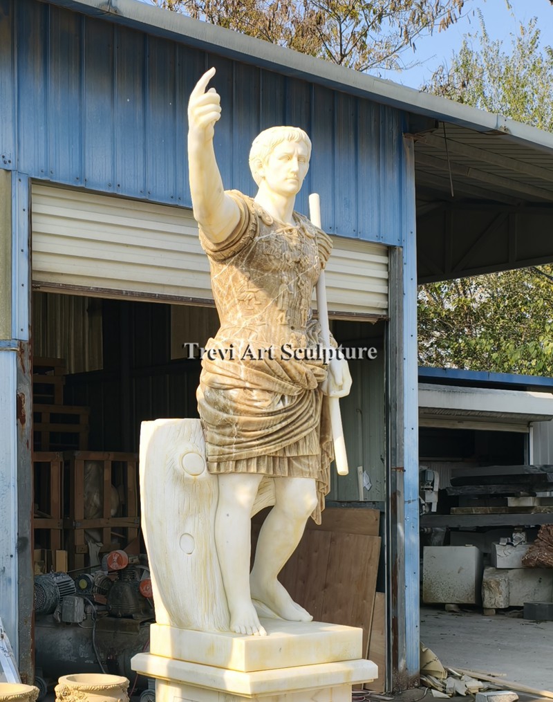 augustus of prima porta marble statue