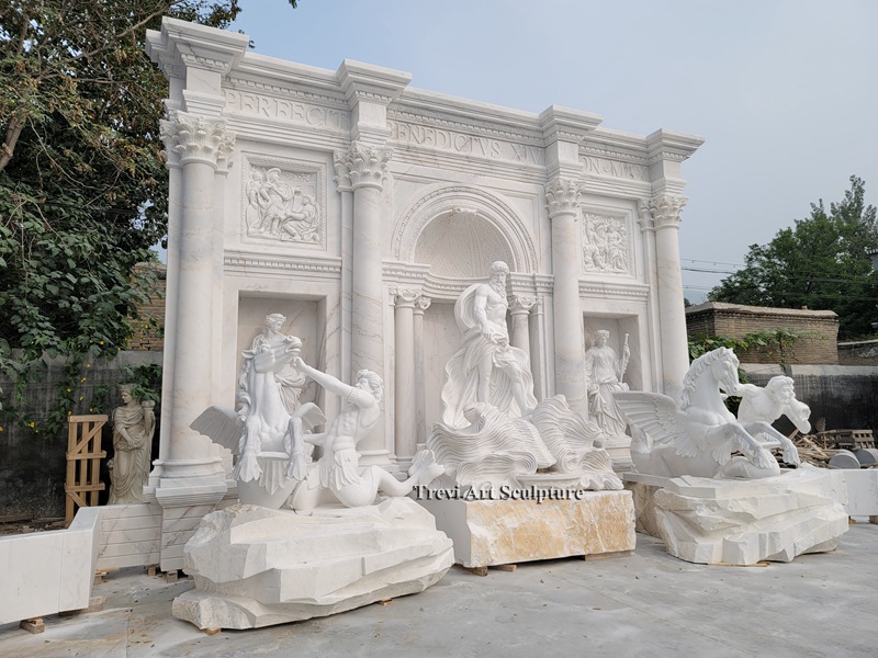 famous large trevi wall fountains replica
