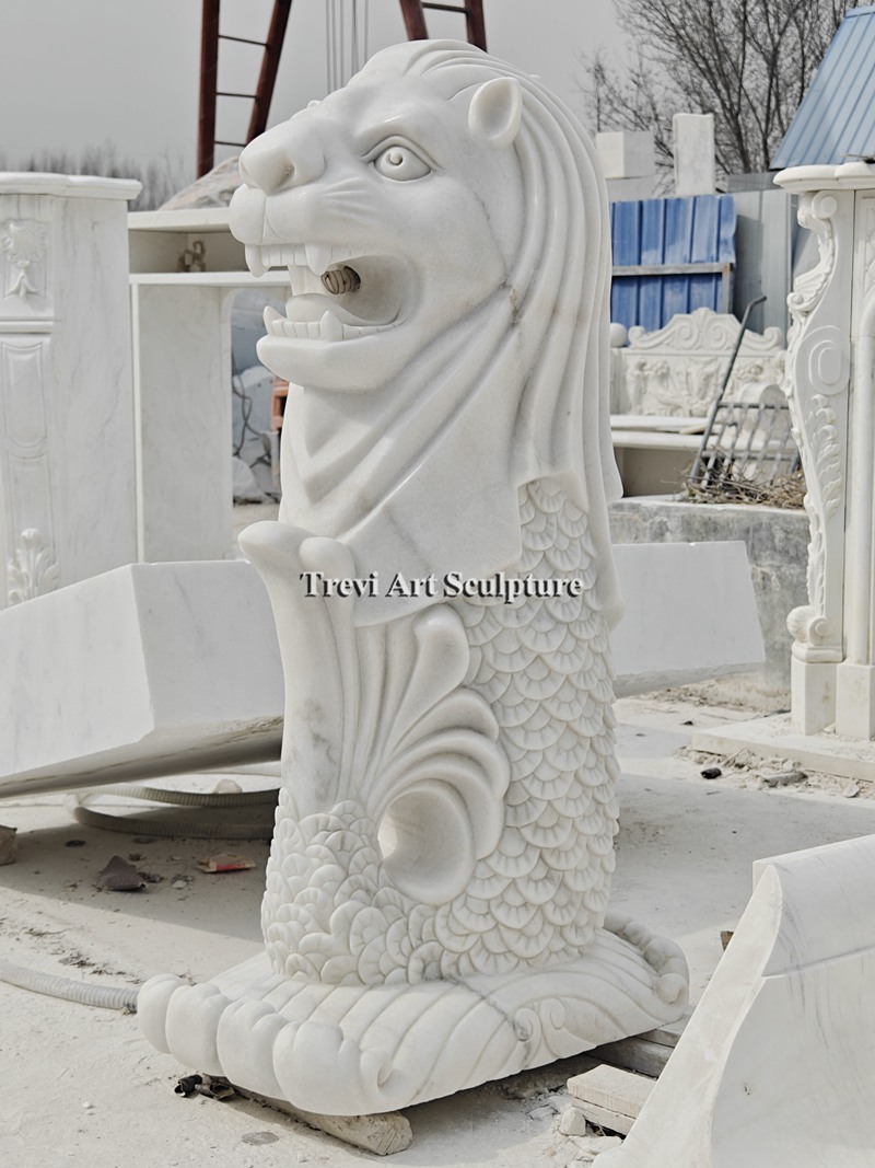famous singapore merlion sculpture