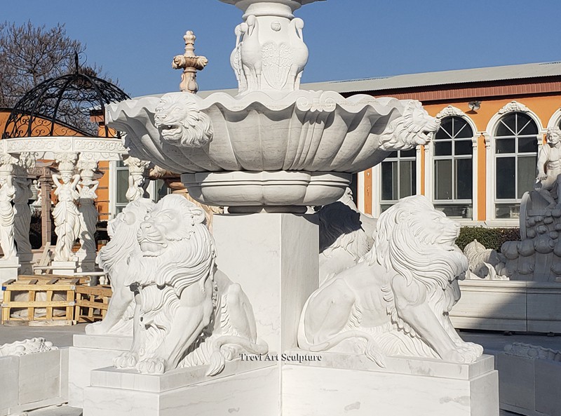 lion garden fountain