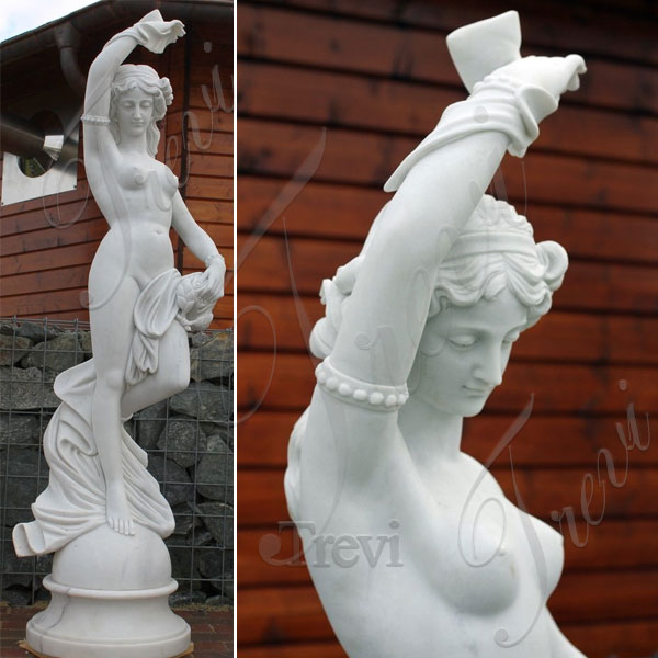 Outdoor full size beautiful nude woman garden statues for sale