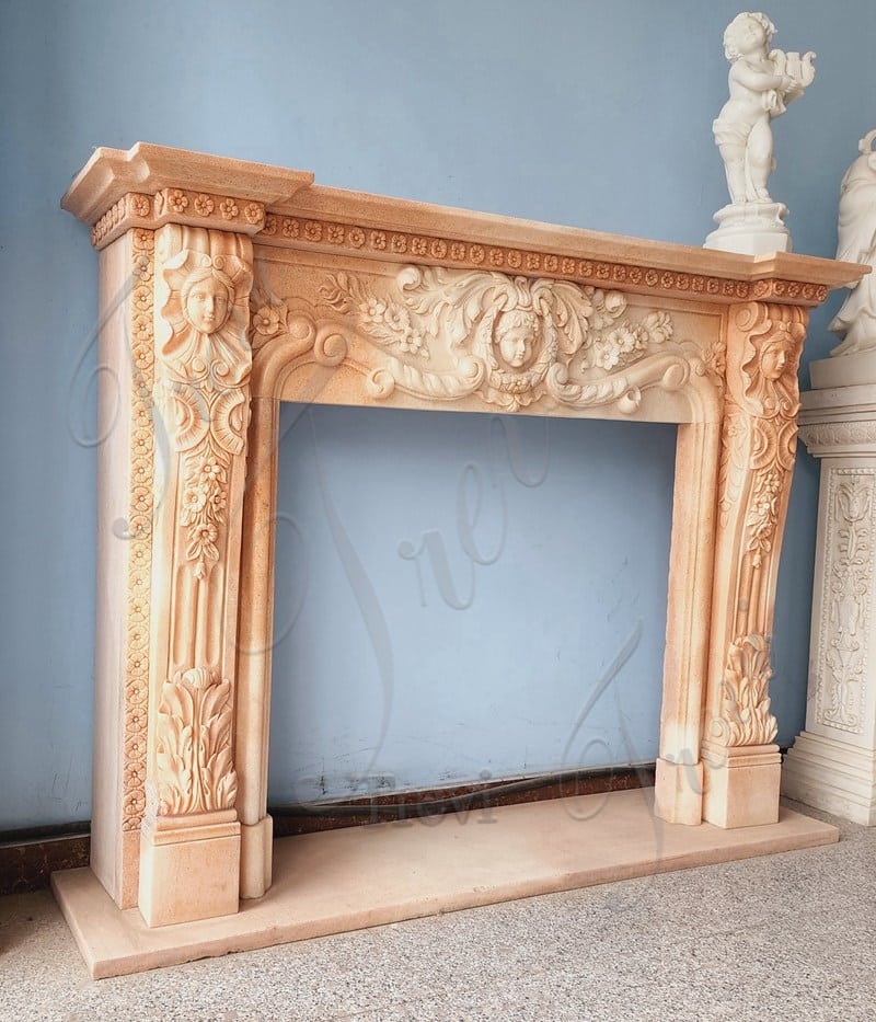 antique fireplace ornaments-Trevi Marble Statue