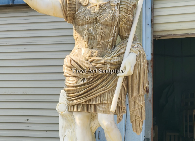 famous augustus of prima porta statue details