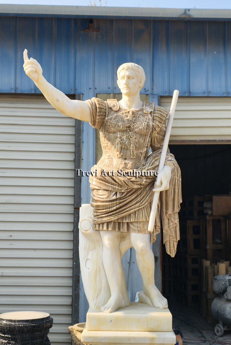 life size augustus of prima porta statue