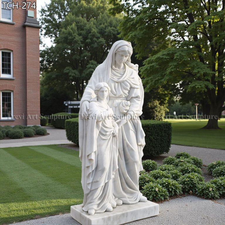 marble st anne and mary statue statue