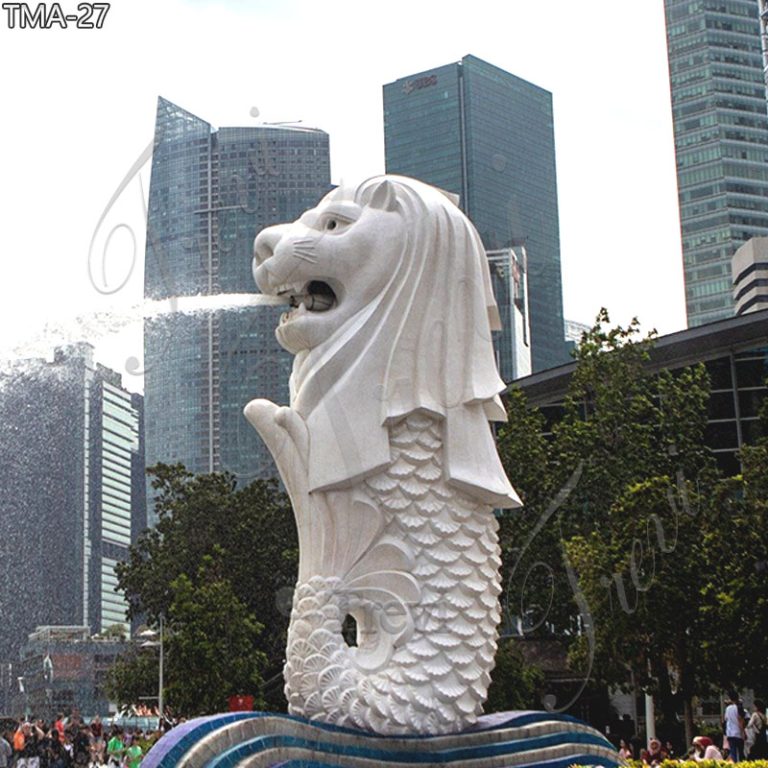 Outdoor Large Sea Lion Singapore Merlin Statues Replica for Sale TMA-27