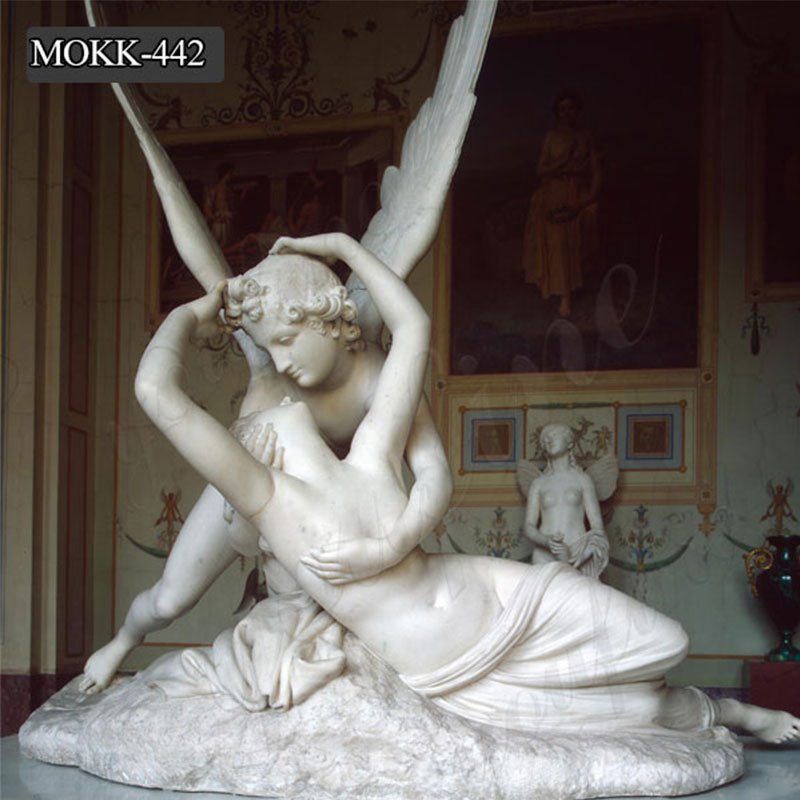 Marble Art Statue Famous Modern Sculpture Cupid and Psyche Statue for Sale